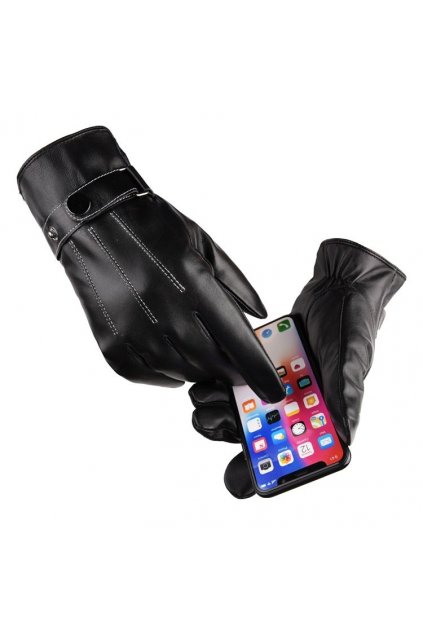 eng pl Mens winter gloves for a touchscreen smartphone black 63014 2