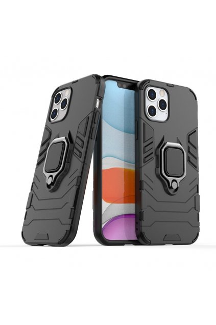 eng pl Ring Armor Case Kickstand Tough Rugged Cover for iPhone 12 Pro iPhone 12 black 63824 1