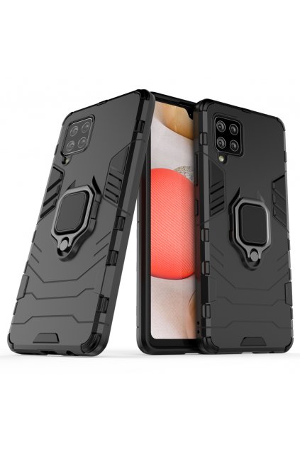 pol pl Ring Armor pancerne hybrydowe etui pokrowiec magnetyczny uchwyt Samsung Galaxy A42 5G czarny 65091 1