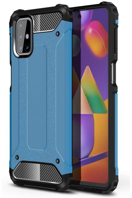 eng pl Hybrid Armor Case Tough Rugged Cover for Samsung Galaxy M31s blue 63852 1