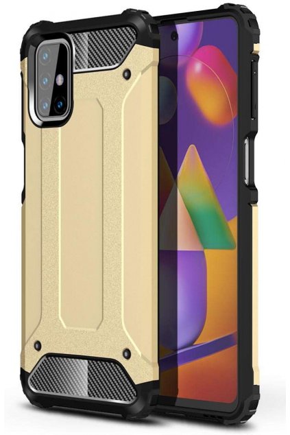 eng pl Hybrid Armor Case Tough Rugged Cover for Samsung Galaxy M31s golden 63853 1