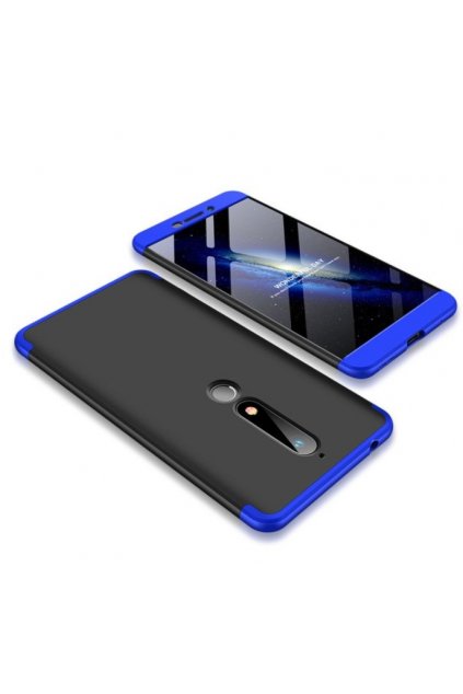 oboustranný kryt 360 na Nokia 6.1 modročerný tit