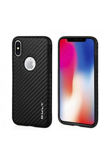 qult case luxury carbon apple iphone x xs black