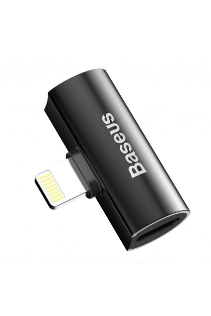 eng pl Baseus Audio Converter L46 Adapter from Lightning to 2x Lightning port female black CAL46 01 46954 1