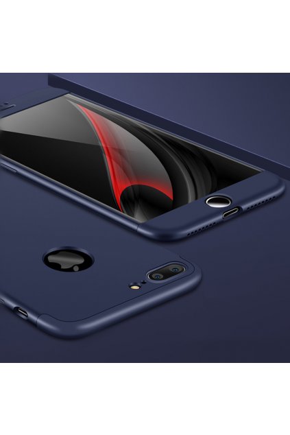 360 oboustranný kryt na iPhone 7 Plus, iPhone 8 Plus modrý 8