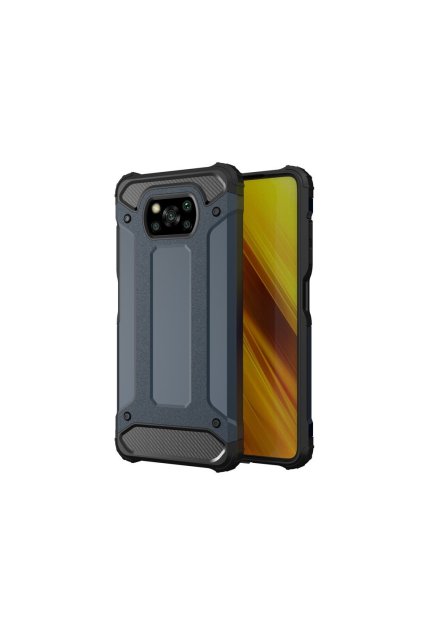 eng pl Hybrid Armor Case Tough Rugged Cover for Xiaomi Poco X3 NFC blue 65178 1