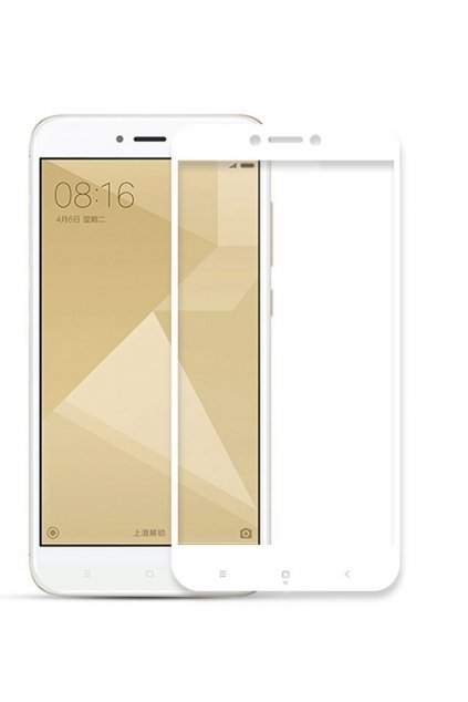 3D sklo na Xiaomi redmi note 4 global bílé
