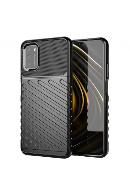 eng pl Thunder Case Flexible Tough Rugged Cover TPU Case for Xiaomi Poco M3 Xiaomi Redmi 9T black 67165 11