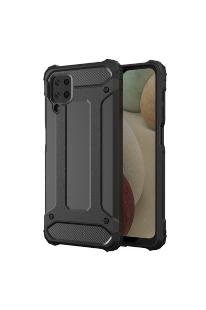 eng pl Hybrid Armor Case Tough Rugged Cover for Samsung Galaxy A12 black 66667 1