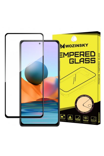 eng pl Wozinsky Tempered Glass Full Glue Super Tough Screen Protector Full Coveraged with Frame Case Friendly for Xiaomi Redmi Note 10 Pro black 69957 1