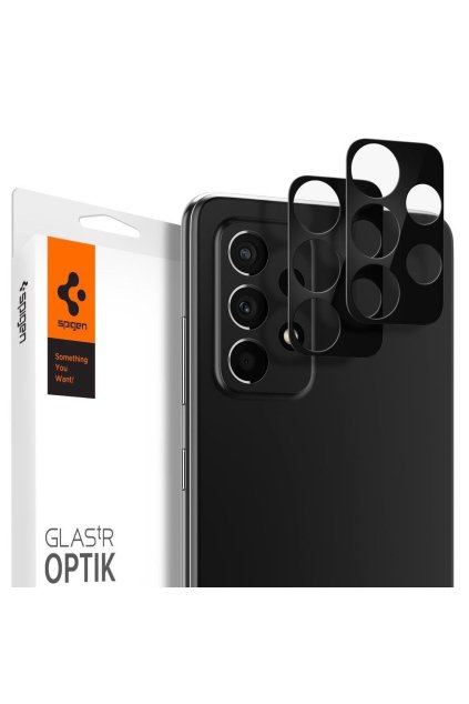 eng pl SZKLO HARTOWANE SPIGEN OPTIK TR CAMERA LENS GALAXY A52 LTE 5G BLACK 70467 1