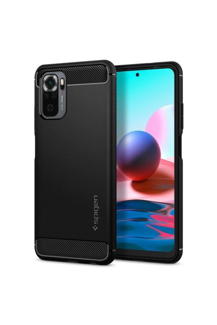 eng pl Spigen Rugged Armor Xiaomi Redmi Note 10 10s Matte Black 70604 1