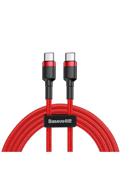 pol pl Baseus Cafule Cable wytrzymaly nylonowy kabel przewod USB C PD USB C PD PD2 0 60W 20V 3A QC3 0 1M czerwony CATKLF G09 46962 1
