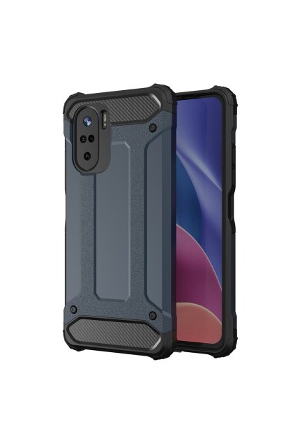 pol pl Hybrid Armor pancerne hybrydowe etui pokrowiec Xiaomi Redmi K40 Pro K40 Pro K40 Poco F3 niebieski 70268 1