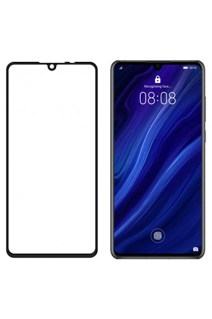 eng pl Wozinsky Tempered Glass Full Glue Super Tough Screen Protector Full Coveraged with Frame Case Friendly for Huawei P30 black 47063 2