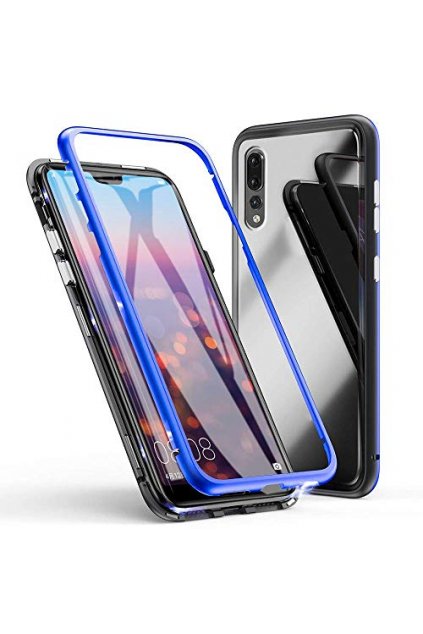 eabuy huawei p20 pro case tempered glass hard back cover magnetic adsorption aluminum alloy bumper n 51Qx gKhW4L