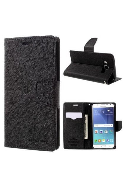 PU kožené pouzdro na mobil samsung galaxy j5 (2016) černé