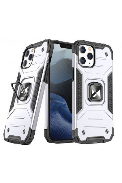 eng pl Wozinsky Ring Armor Case Kickstand Tough Rugged Cover for iPhone 12 Pro iPhone 12 silver 66263 1