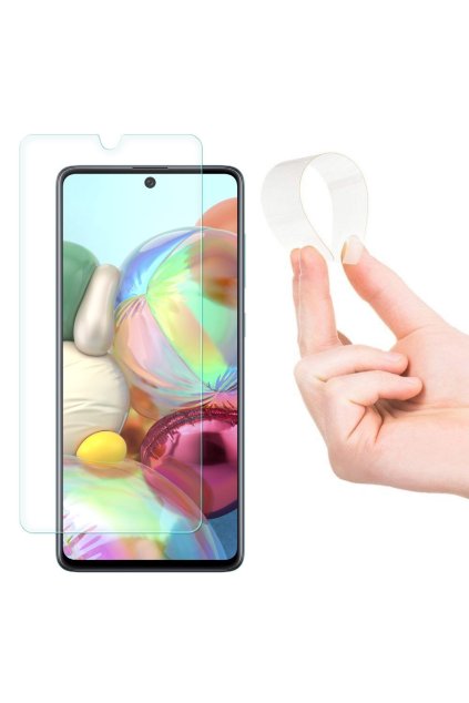 eng pl Nano Flexi Glass Hybrid Screen Protector Tempered Glass for Samsung Galaxy A71 58772 1
