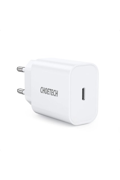 eng pl Choetech AC Adapter EU Fast Charging Adapter USB Type C Power Delivery 20W 3A white PD5005 EU 74127 1