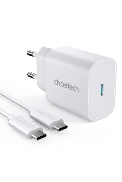 eng pl Choetech fast wall charger USB Type C 25W EU white PD6003 EU 74126 1