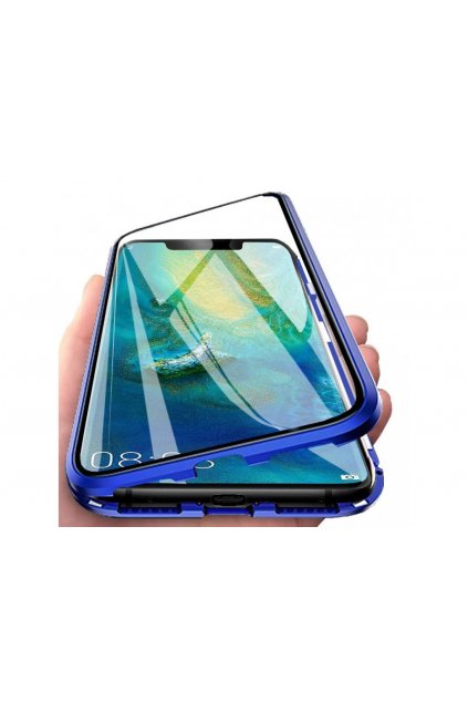 38322 magneticky oboustranny kryt s tvrzenym sklem na samsung galaxy a22 5g modry