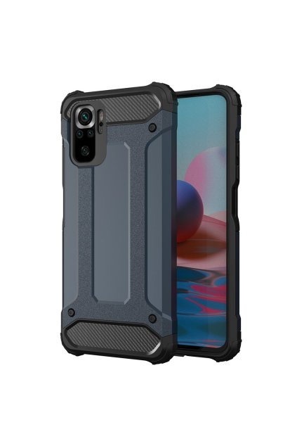 eng pl Hybrid Armor Case Tough Rugged Cover for Xiaomi Redmi Note 10 Pro blue 69951 1