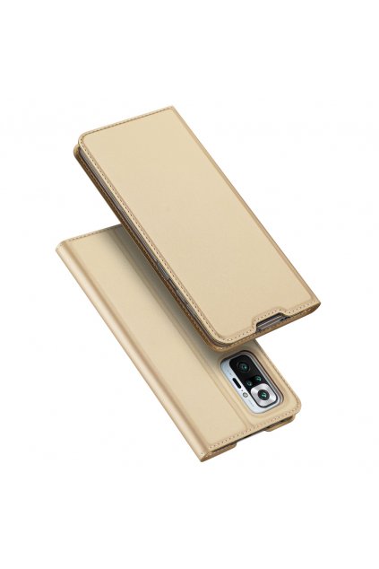 eng pl DUX DUCIS Skin Pro Bookcase type case for Xiaomi Redmi Note 10 Pro golden 69921 1