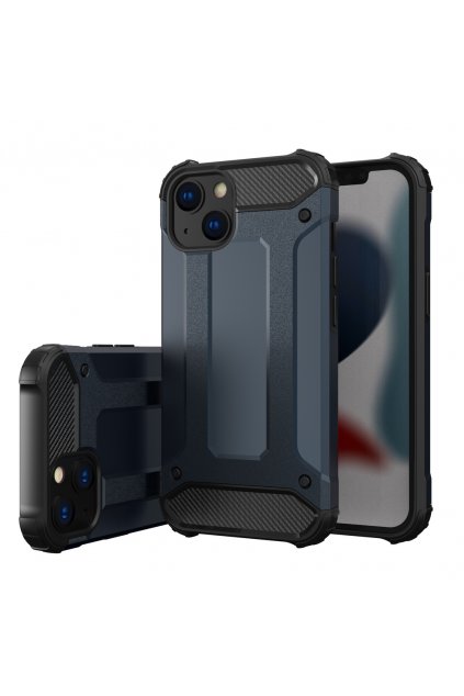 eng pl Hybrid Armor Case Tough Rugged Cover for iPhone 13 mini blue 74433 1
