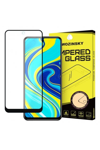 eng pl Wozinsky Tempered Glass Full Glue Super Tough Screen Protector Full Coveraged with Frame Case Friendly for Xiaomi Redmi Note 9 Pro Redmi Note 9S Poco X3 NFC black 59628 1