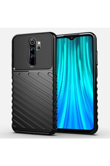 eng pl Thunder Case Flexible Tough Rugged Cover TPU Case for Xiaomi Redmi Note 8 Pro black 56372 1