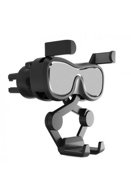 eng pl Gravity smartphone car holder for air vent with air freshener silver YC06 85067 3