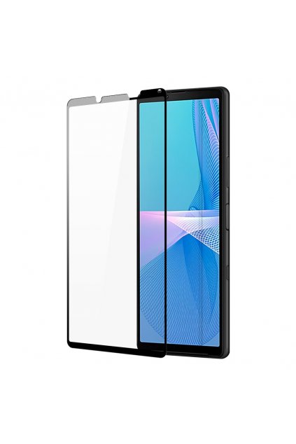 eng pl Dux Ducis 10D Tempered Glass Tough Screen Protector Full Coveraged with Frame for Sony Xperia 10 III black case friendly 72445 1