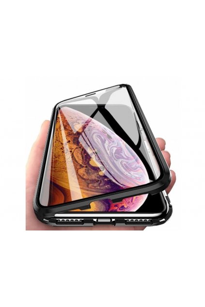 22664 eng pl wozinsky full magnetic case full body front and back cover tempered glass for iphone xs max black transparent 48518 1