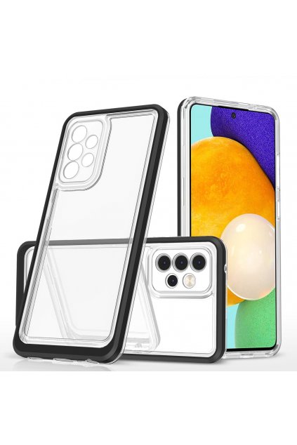 eng pl Clear 3in1 Case for Samsung Galaxy A53 5G Frame Gel Cover Black 89223 1