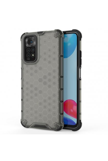 eng pl Honeycomb case armored cover with a gel frame for Xiaomi Redmi Note 11S Note 11 black 88999 1