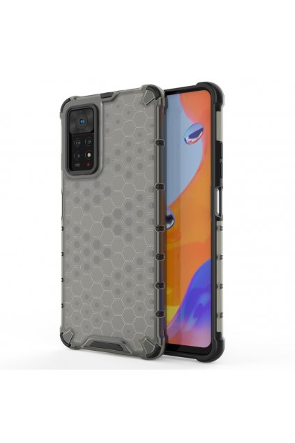 eng pl Honeycomb case armored cover with a gel frame for Xiaomi Redmi Note 11 Pro 11 Pro black 88996 1