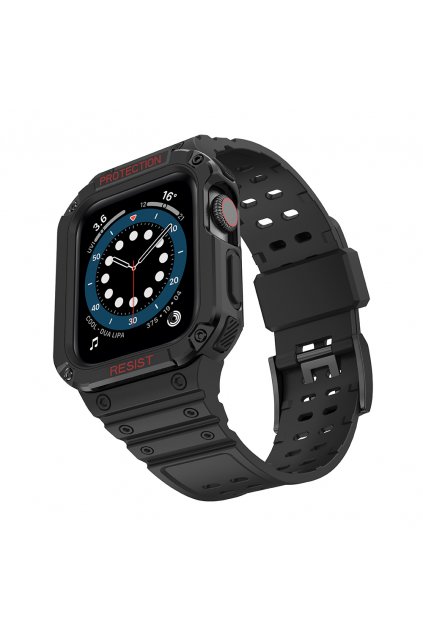 eng pl Protect Strap Band Band with Case for Watch 7 6 5 4 3 2 SE 41 40 38mm Case Armored Watch Cover Black 80343 5