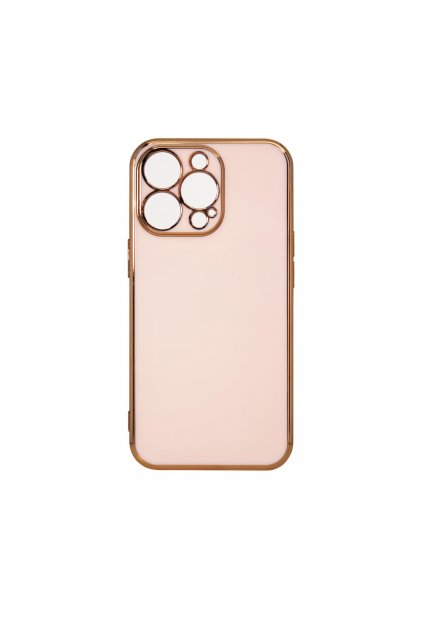 eng pl Lighting Color Case for Samsung Galaxy A53 5G Gold Frame Gel Cover Pink 96160 1