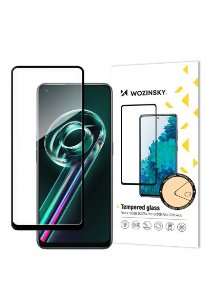eng pl Wozinsky super tough full glue tempered glass full screen with frame case friendly realme 9 pro 9 pro plus black 95876 1