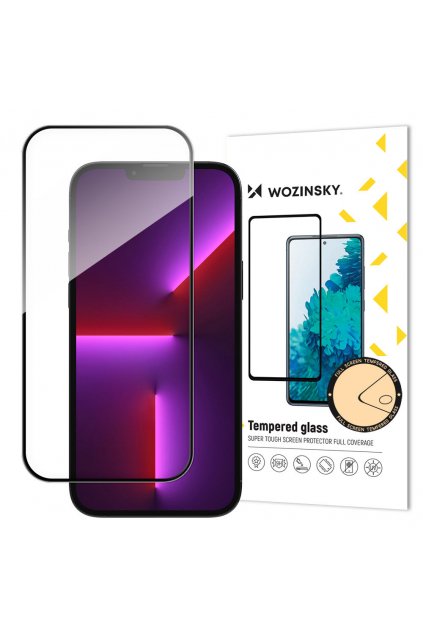 eng pl Wozinsky super durable Full Glue tempered glass full screen with frame Case Friendly iPhone 14 Pro Max Black 96425 1