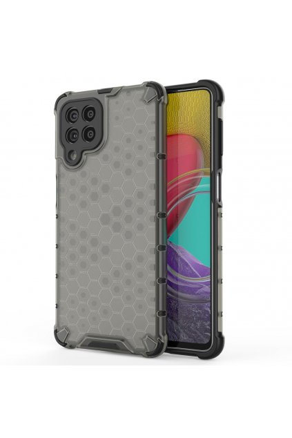 eng pl Honeycomb case armored cover with a gel frame for Samsung Galaxy M53 5G black 96388 1