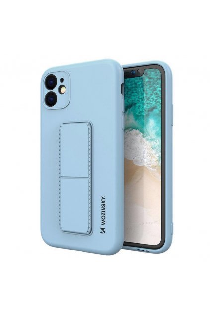 eng pl Wozinsky Kickstand Case Silicone Stand Cover for Samsung Galaxy A22 5G Light Blue 72925 1