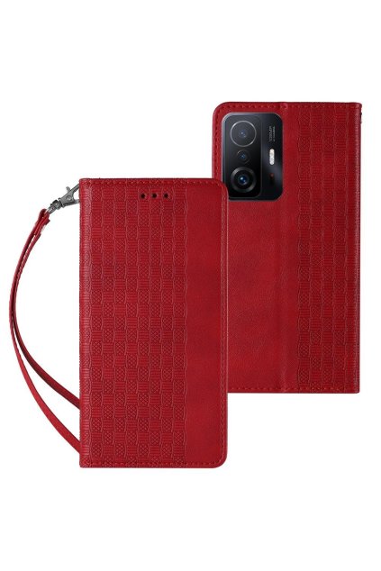 eng pl Magnet Strap Case Case for Xiaomi Redmi Note 11 Pouch Wallet Mini Lanyard Pendant Red 94998 1