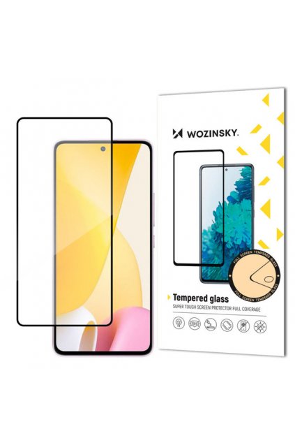 eng pm Wozinsky super durable Full Glue Tempered Glass Full Screen with Frame Case Friendly Xiaomi 12 Lite Black 107663 1