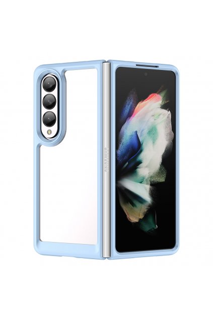 eng pl Outer Space Case for Samsung Galaxy Z Fold 3 cover with a flexible frame blue 106610 1