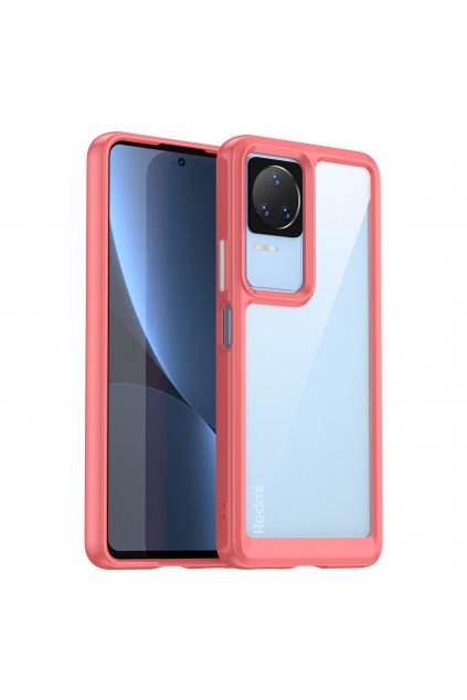 eng pl Outer Space Case Xiaomi Poco F4 5G cover with a flexible frame red 106608 1 (1)