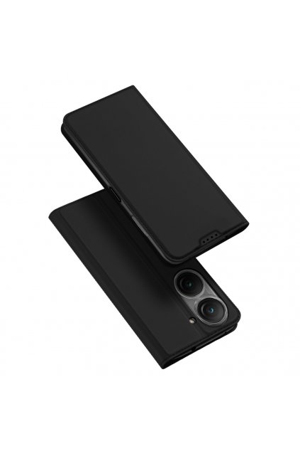 eng pl Dux Ducis Skin Pro case for Asus Zenfone 9 flip cover card wallet stand black 108314 1