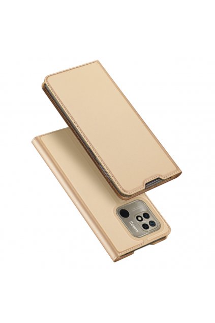 eng pl Dux Ducis Skin Pro Flip Case Xiaomi Redmi 10C gold 92982 1
