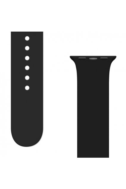 eng pl Silicone Strap APS Silicone Watch Band Ultra 8 7 6 5 4 3 2 SE 45 44 42mm Strap Watchband Black 106355 1